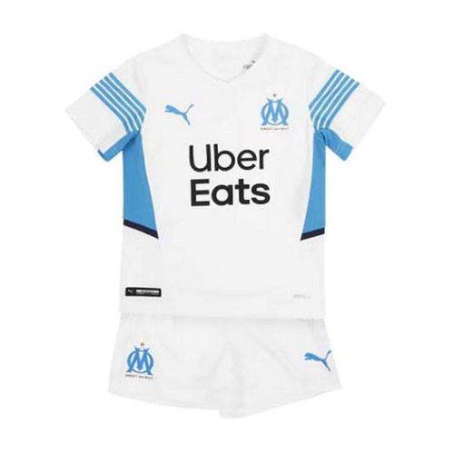 Heimtrikot Marseille Kinder 2021-2022 Günstige Fußballtrikots